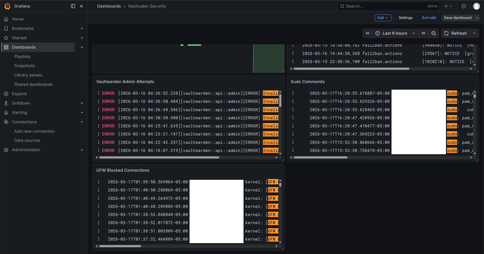 VaultCabin Security Dashboard Part 2